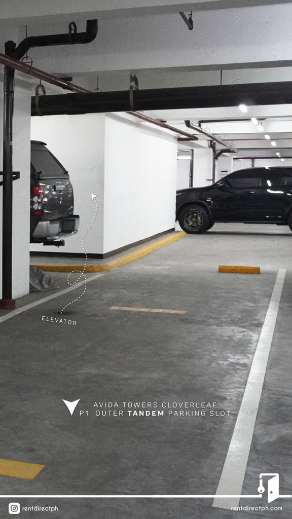 Avida Towers Cloverleaf Tandem Parking Slot for Lease · Rent Direct